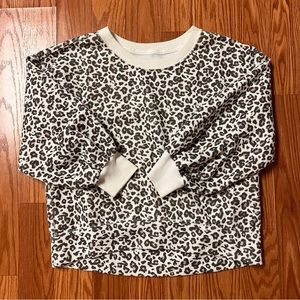 Abercrombie balloon sleeve cropped hoodie